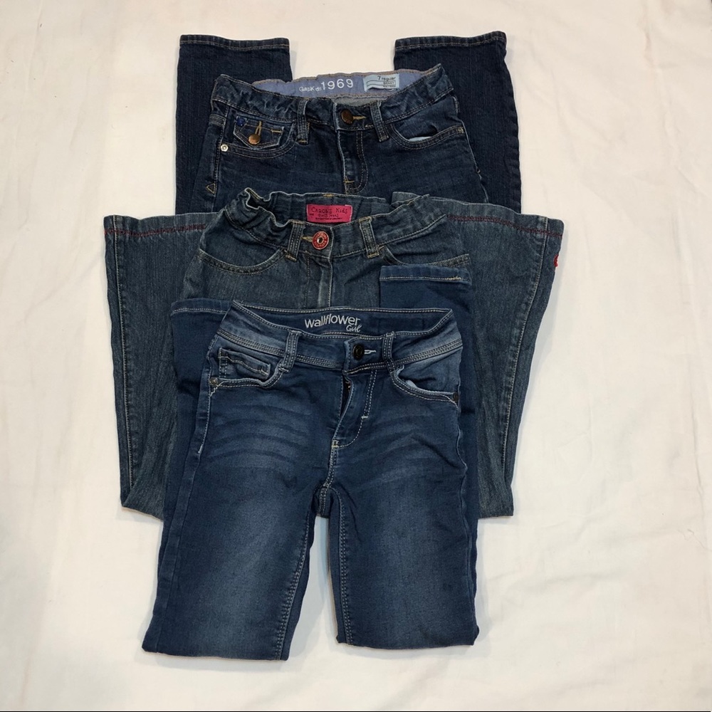 3 pc. Bundle Girl’s Blue Jeans Sz 7